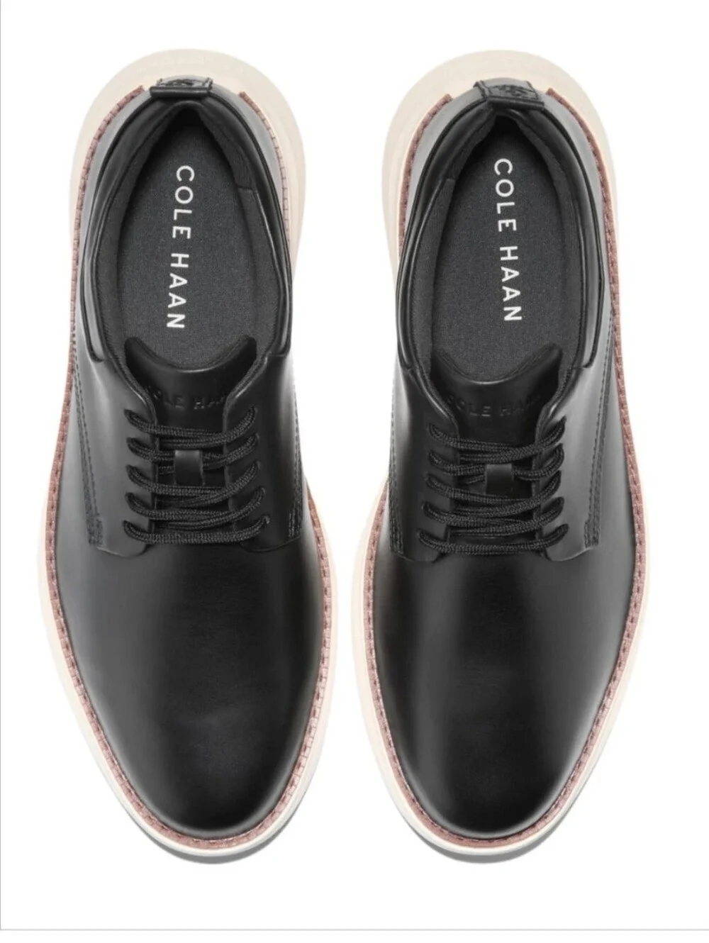 Cole Haan Grand Remix Plain Toe Oxford Black Leather 8 NWT